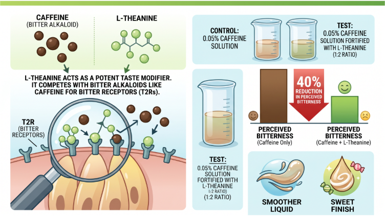 Bulk L-theanine powder chemical basis of sensory reception