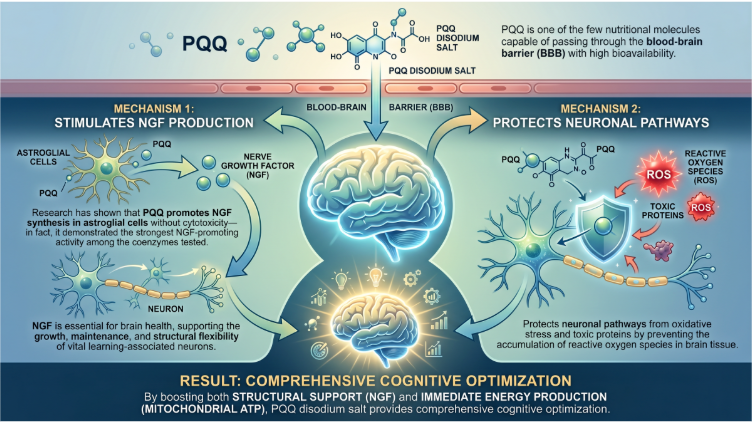 PQQ Disodium Salt The Cell-Level Fuel for Your Neural Circuitry