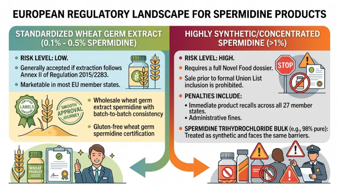 Traditional Spermidine Extract Compared to Concentrated Polyamines