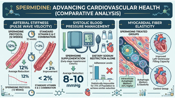Spermidine Comparative Data on Blood Pressure and Stiffness