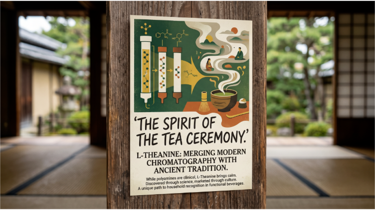 1960s Japanese Zen Branding & Natural L-theanine from green tea